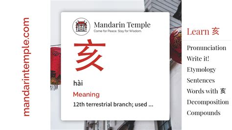 亥 meaning|English translation of 亥 ( hai / hài )